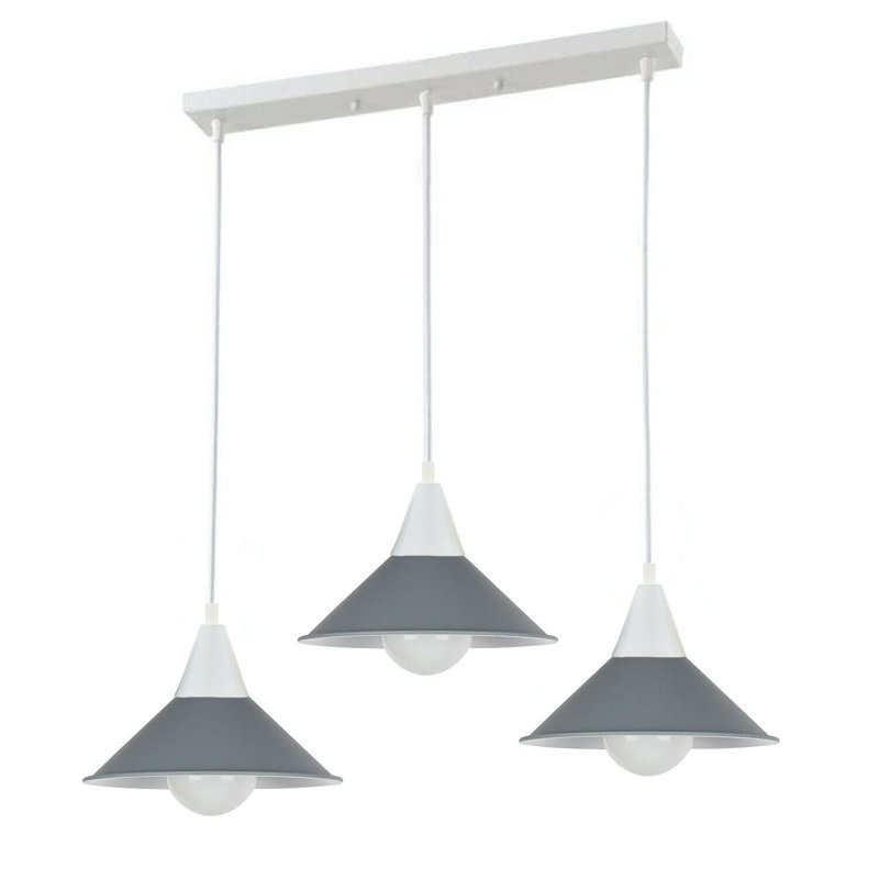 Whiting 3 - Light Kitchen Island Pendant, Grey