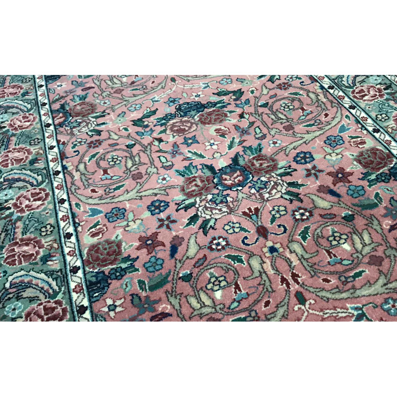 Hand-Knotted High-Quality Rose Area Rug