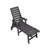Lounge Chair With Side Table, 3-Piece Oversized Chaise Lounge Chair Set, All Weather Patio Lounge Chair With 5 Positions, Wheels And Cup Holder-1997134584