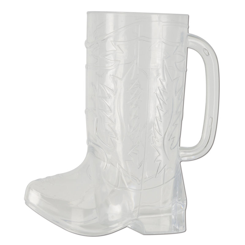 Tasse en plastique pour bottes de cowboy - 17 oz - paquet de 12