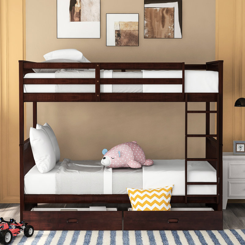 - Lit superposé coloré Twintwin avec choix de rangement pratique et 2 options