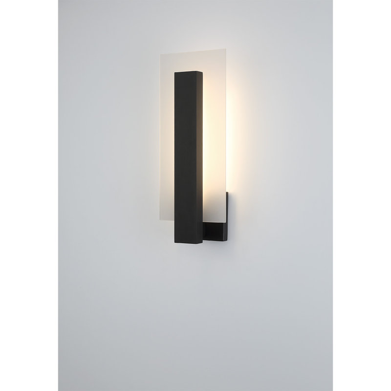 Applique murale noire Carta , H 17,75 po x l 7 po x P 4 po
