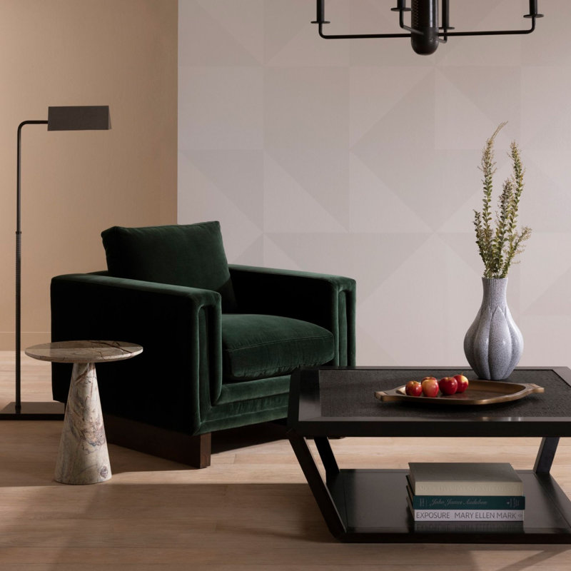 Lovell Chair Forest Velvet Dark Walnut