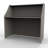 Previlus Rectangle Synthetic Laminate Reception Desk-1483074775