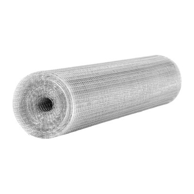 Quincaillerie, rouleau de grillage métallique de calibre 1/2 de 60 po x 50 pi 19 po, clôture en métal soudé galvanisé à chaud, grillage de poulet durable pour le jardin, la protection des plantes, les enclos à volaille et le support de cage