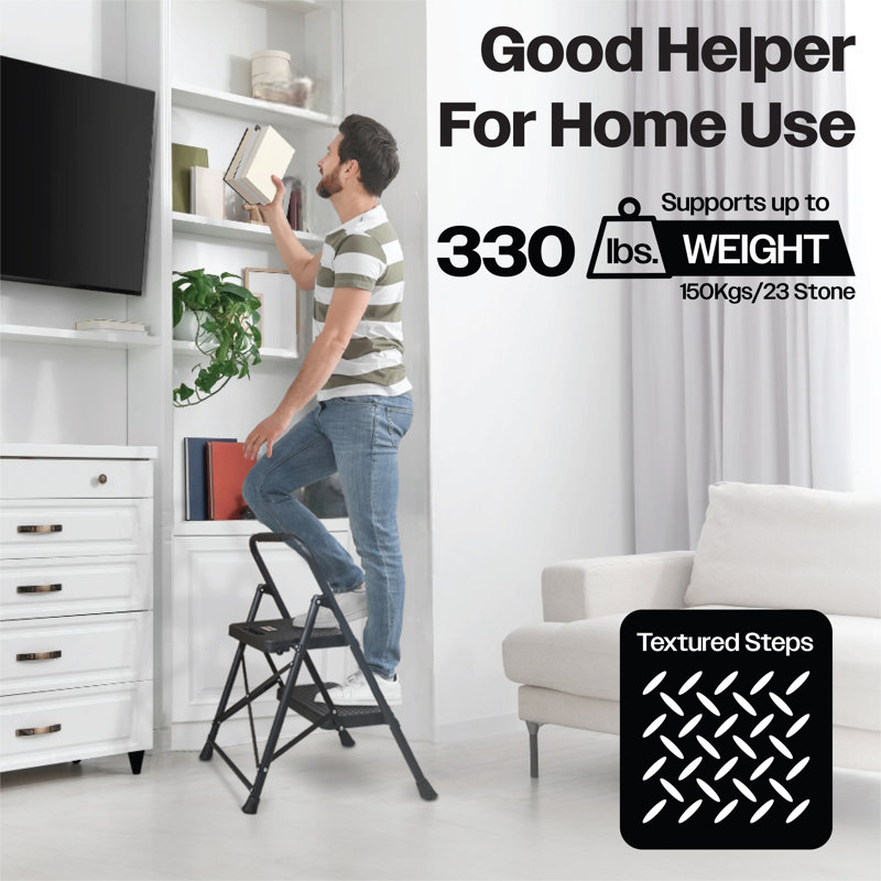 2 - Step Steel Folding Step Ladder