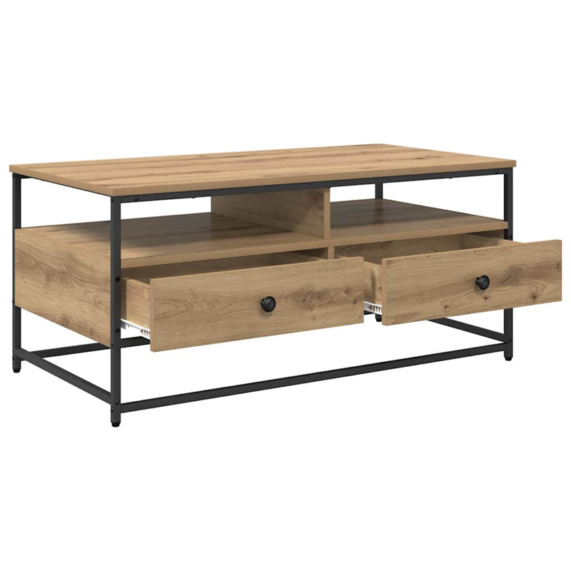 Coffee Table with Storage, Artisan Oak