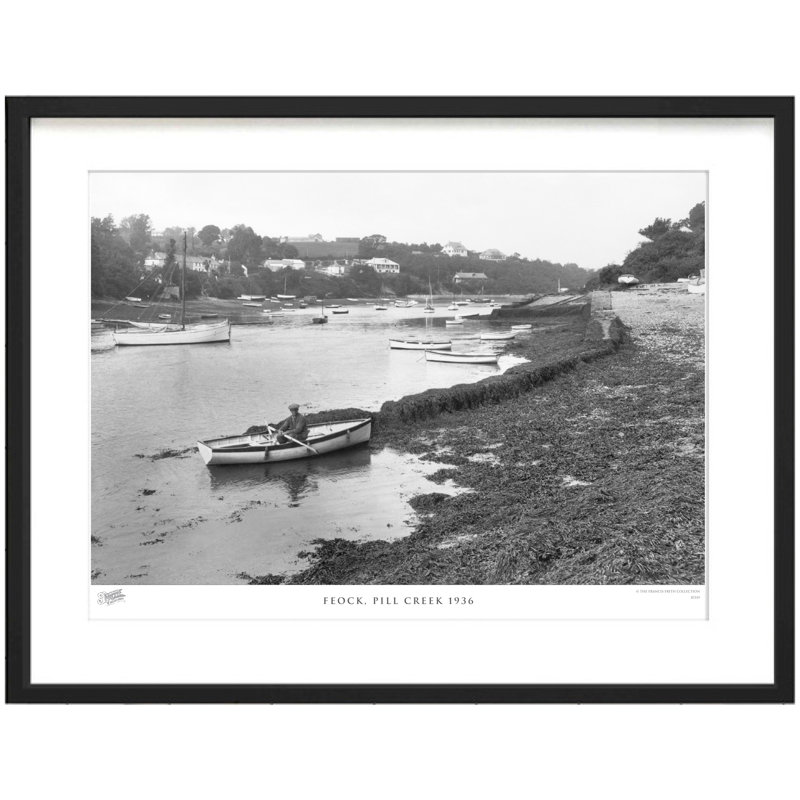 Feock, Pill Creek 1936 - Single Picture Frame Print, 45cm H x 60cm W x 2.3cm D
