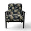 Fauteuil d'appoint rembourré Industrial Ivory & Blue Fusion