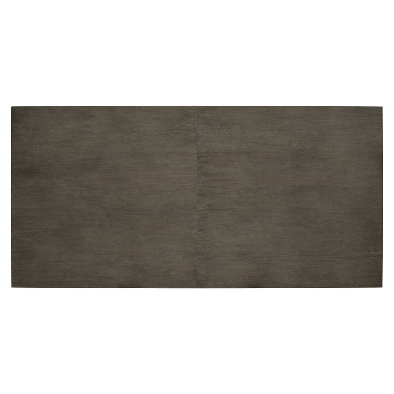 Linea Extendable Dining Table, Cerused Charcoal