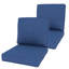 Ensemble de 4 coussins de chaise d'extérieur de luxe 22 x 24 x 6 pouces - Ensemble de 4 coussins de siège résistants à l'eau pour meubles de patio-101824235-101824238