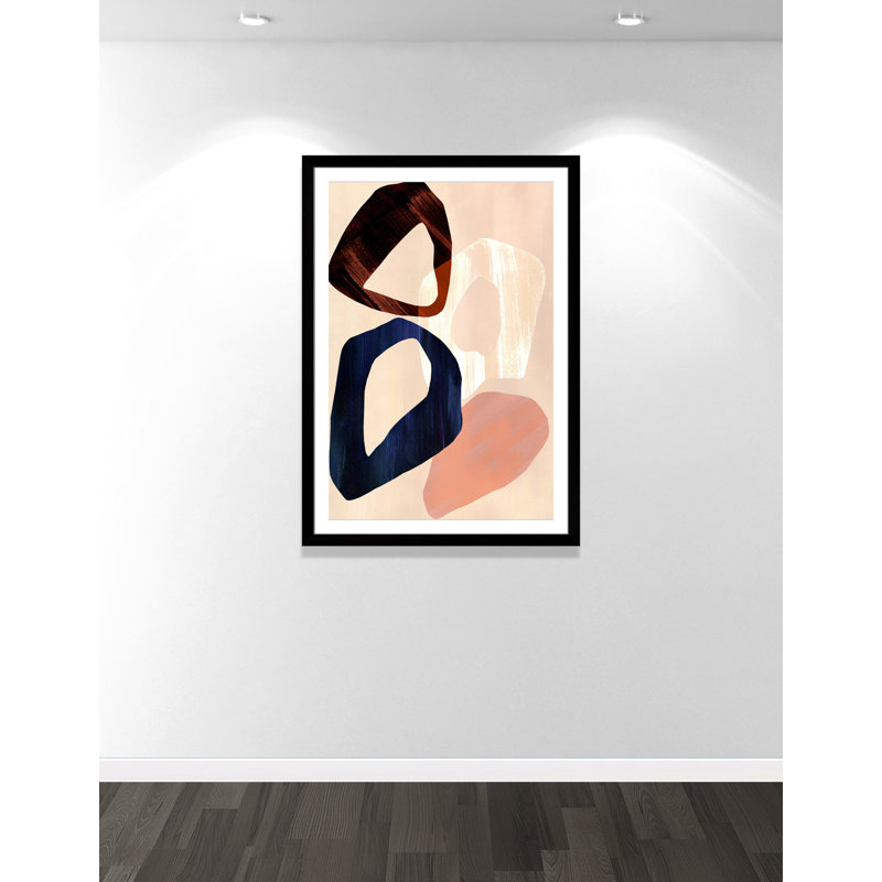 Loop III Print par Violets Print House, L 35 po x H 49 po, Imprimé mat, Noir satiné