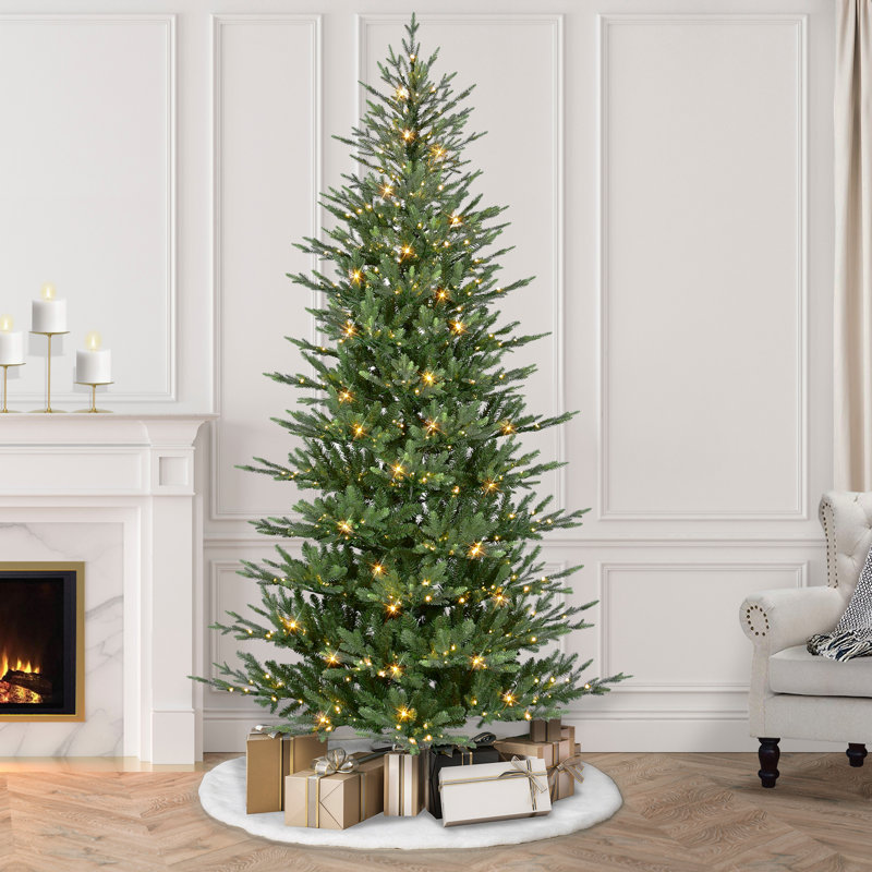 Gracelan 7.5' Lighted Artificial Spruce Christmas Tree