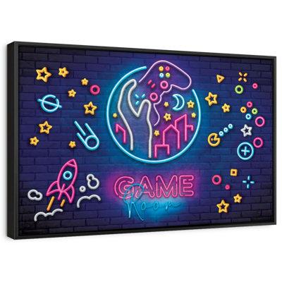 Keiraleigh Game Room Neon Symbols