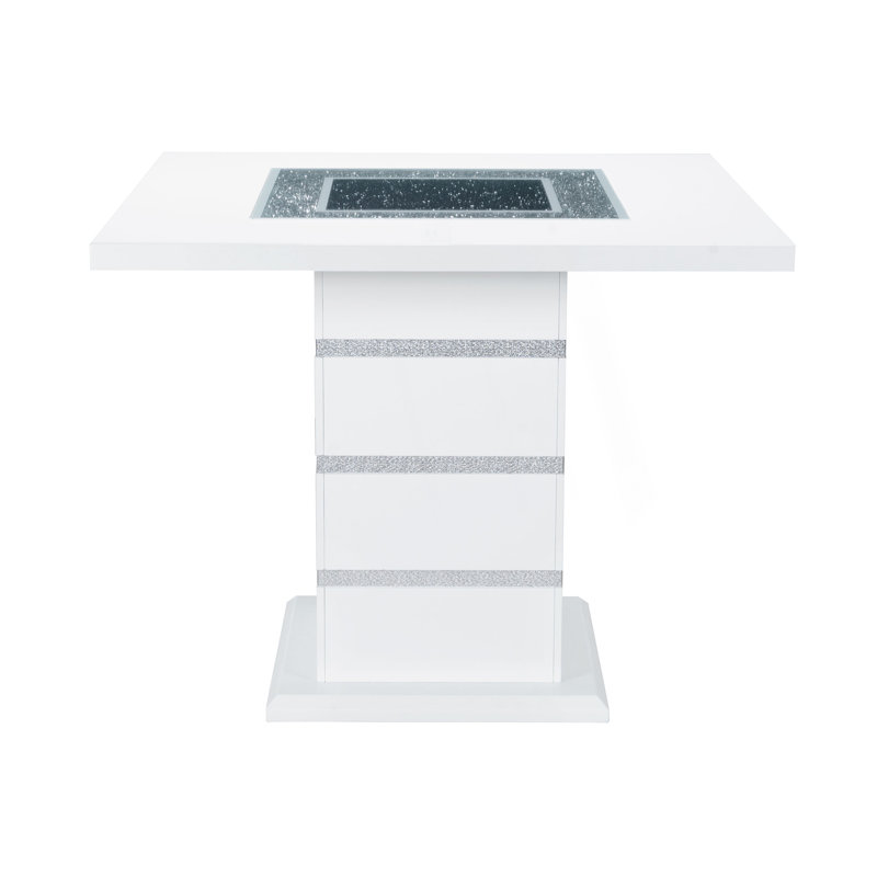 Table de bar ultrabrillante, Blanc