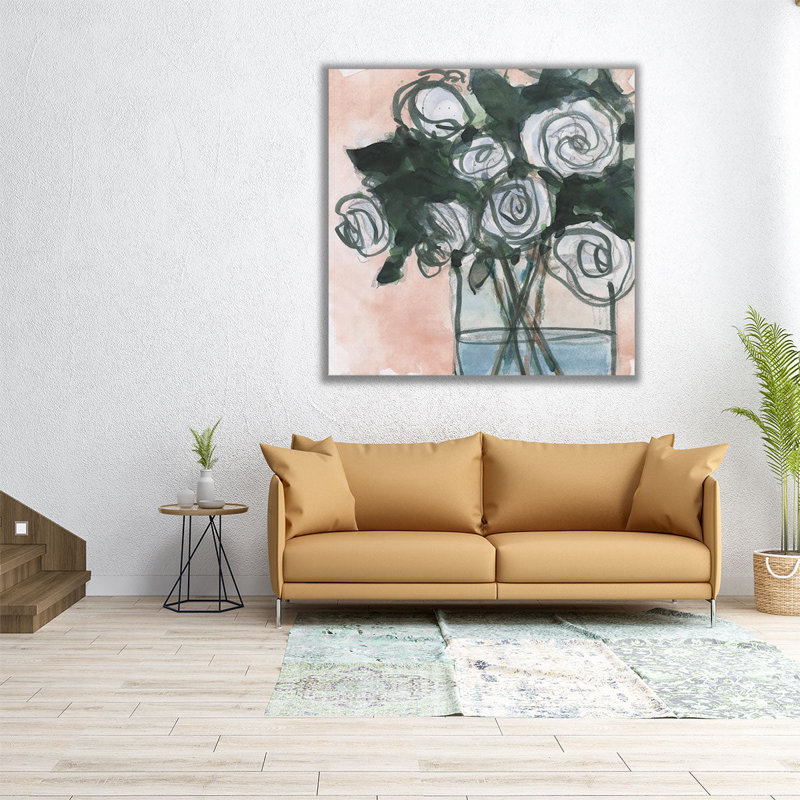 Floral Bunch I - reproduction d'art sur toile, H 16 po x l 16 po