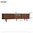 70" Mid-Century Modern TV Stand For 80" Tvs | Tambour Wood Media Console With Fluted Drawers & Hidden Storage