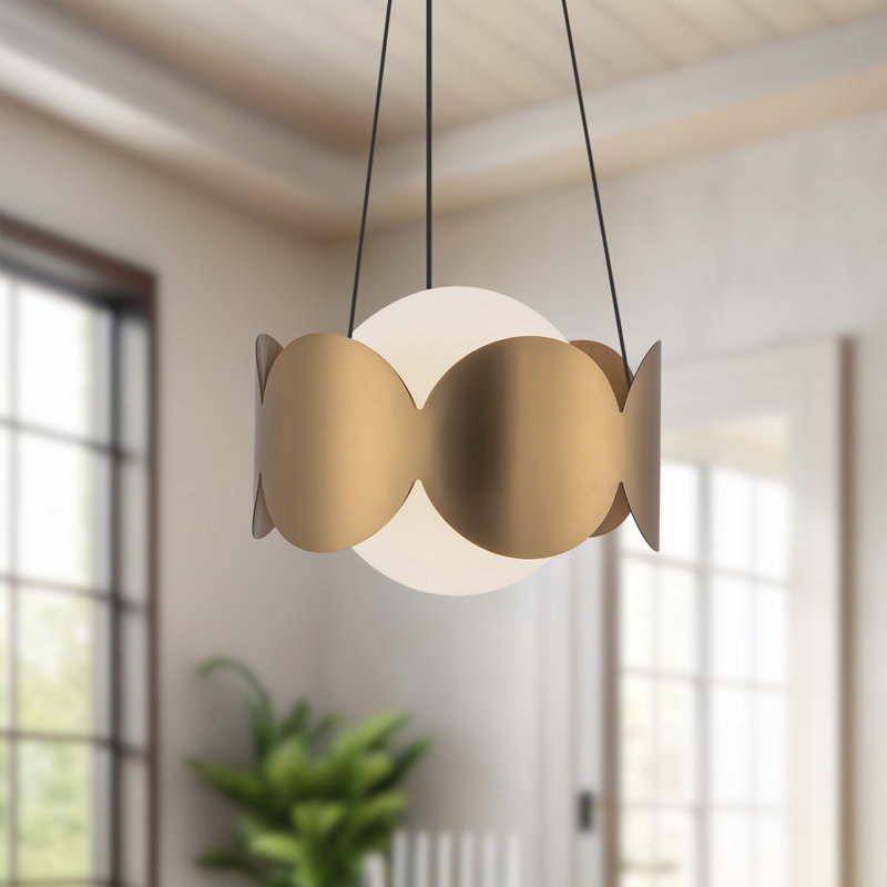 Ciel 1 - Light Pendant, Gold, White/Gold