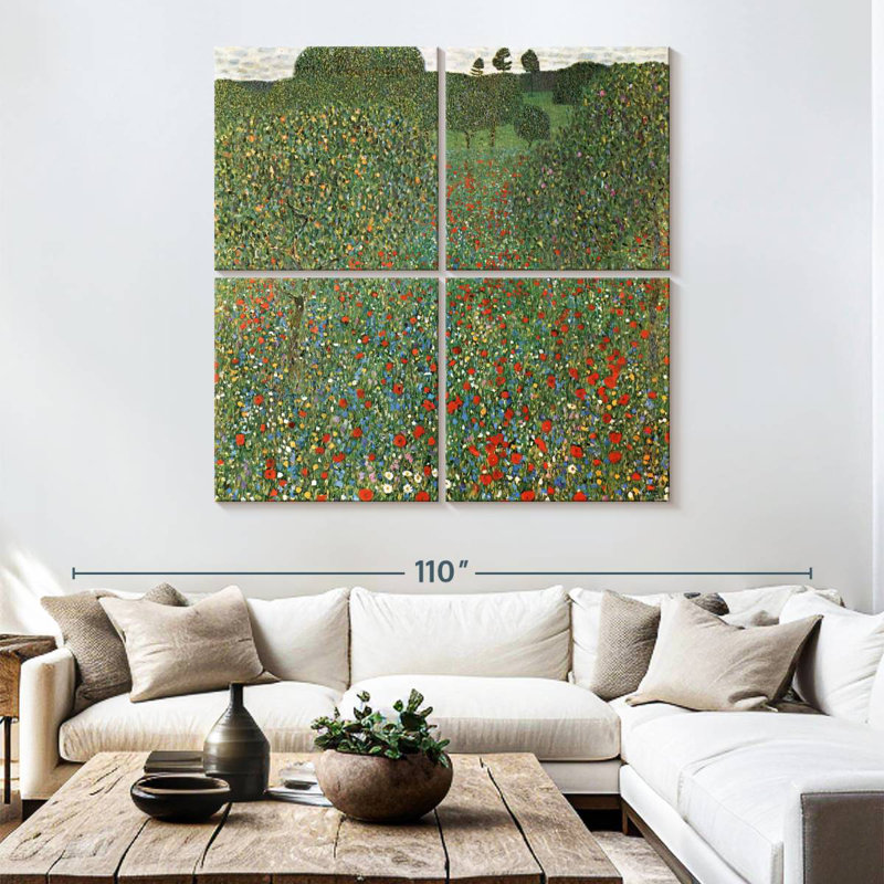 Un champ de coquelicots - 1907, H 74 po x l 74 po