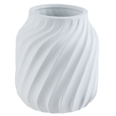 White 41cm Ceramic Table Vase