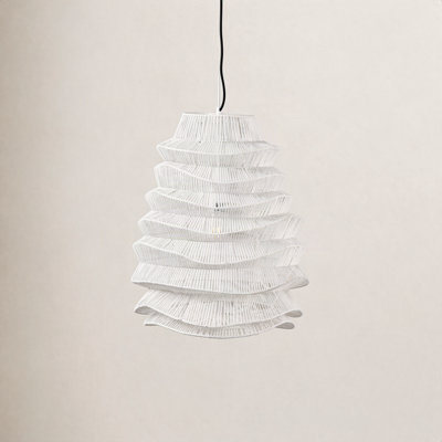 Barlow Single Light Rattan Dimmable Pendant