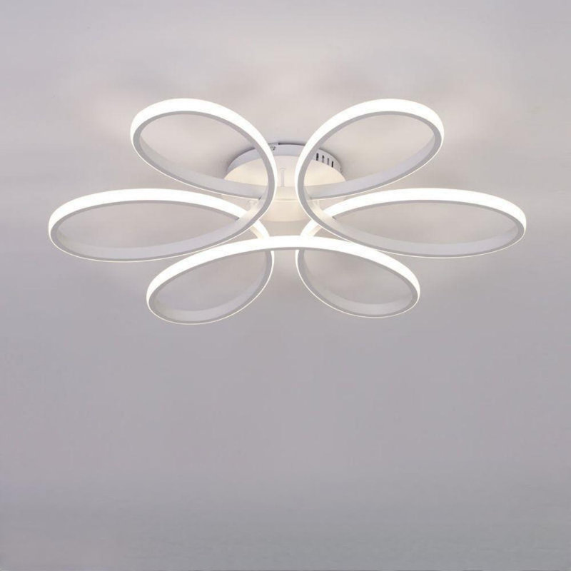 Semi Flush Mount, White