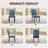 Upholstered Parsons Dining Chairs, Linen Side Chair-165713899
