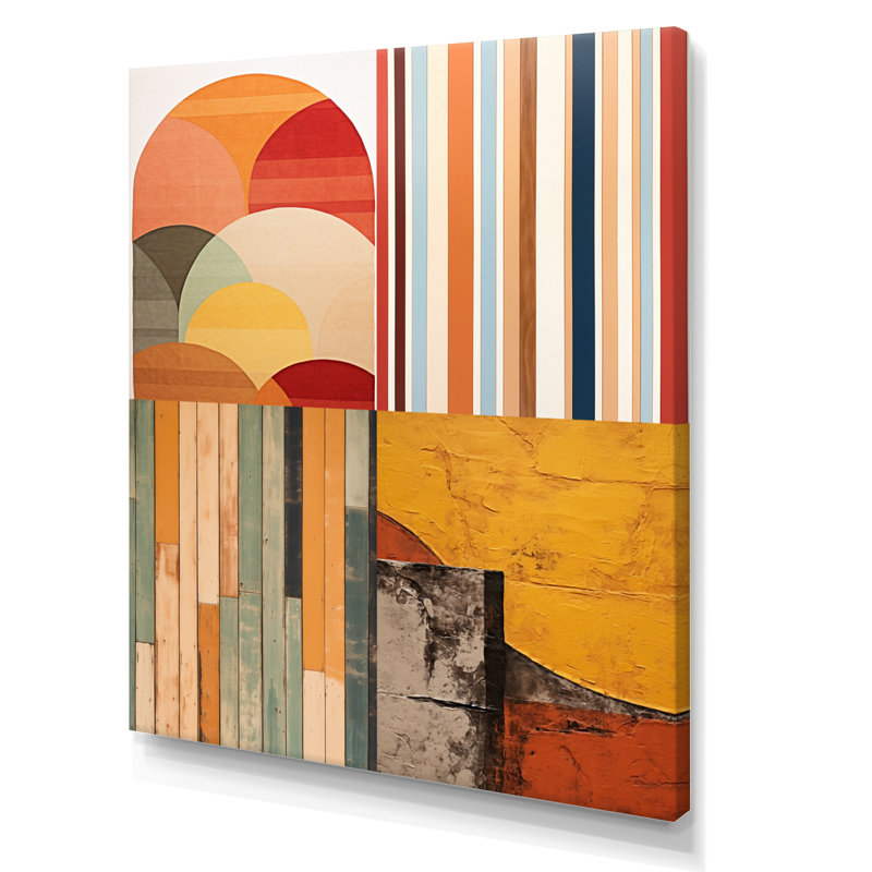Vertical Elegance Minimal Retrovisions - impression, H 32 po x l 24 po x P 1 po, Toile tendue