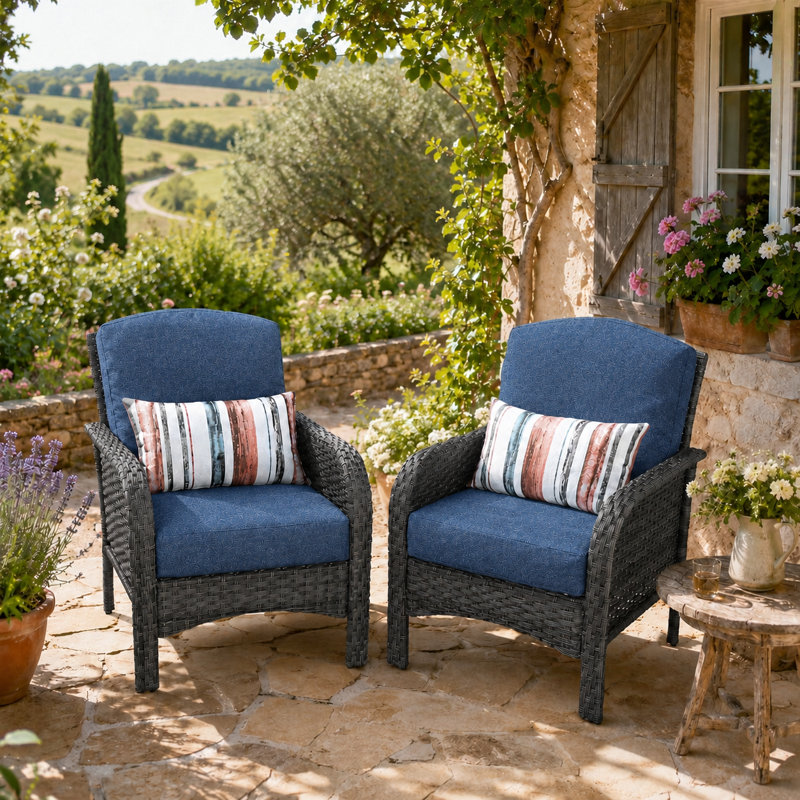 Ensemble de conversation pour 4 personnes avec coussins, Dark Grey