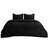 Bedsure Queen Size Comforter Sets - 3-Piece Double-Sided Fleece Fluffy Black Bedding, Cozy Striped Aesthetic for Modern & Guest Bedrooms, All-Season Luxury Home Decor-110437410-105492178