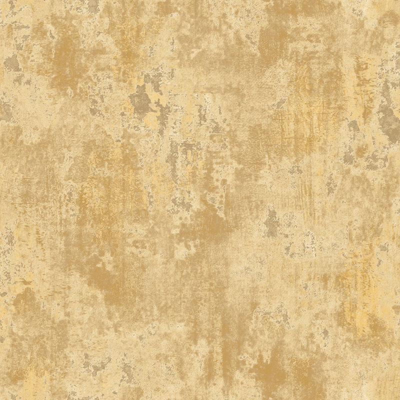 Italian Marble Design 33' L x 21" W Textured Wallpaper Roll, Ochre/Beige