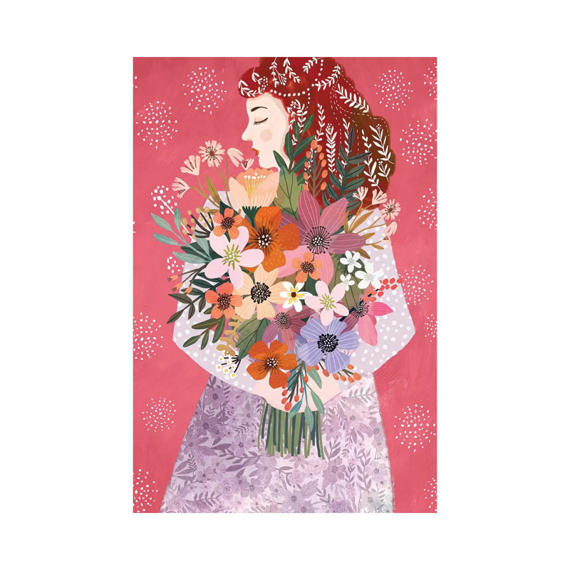Winterbloom by Mia Charro - Wrapped Canvas Gallery-Wrapped Canvas Giclée, 66.04 cm H x 45.72 cm W x 3.175 cm D