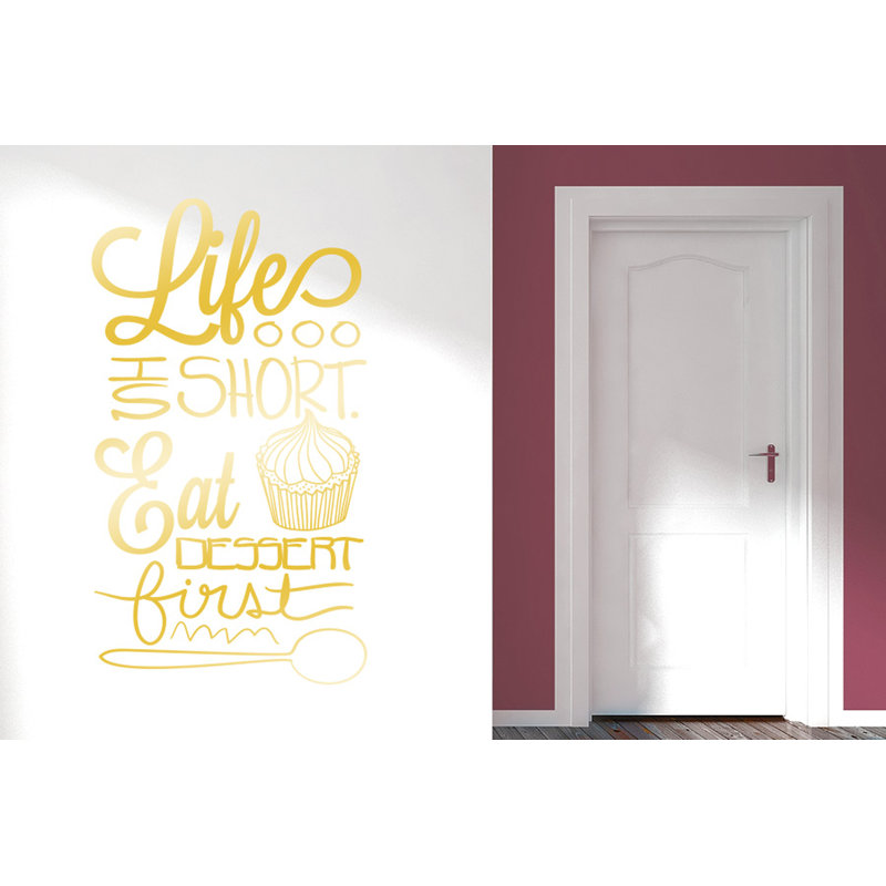 Wall Decal, Shiny Gold, Large