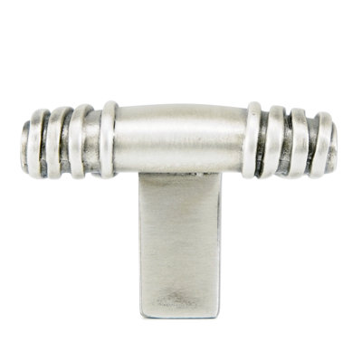SHERBORNE RECT. KNOB; MATTE SILVER FINISH