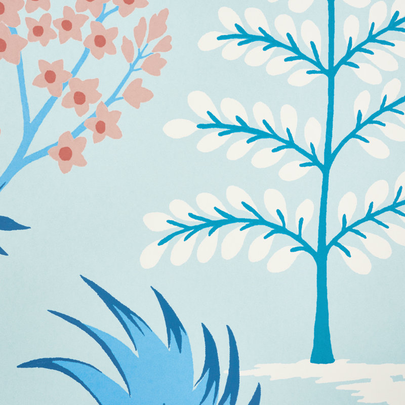 Pandora Wallpaper, Delft/Rose