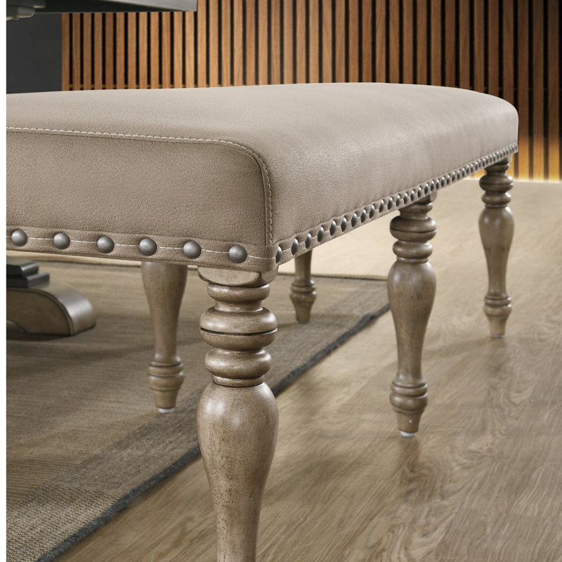 Dasher Microfiber / Microsuede Upholstered Bench