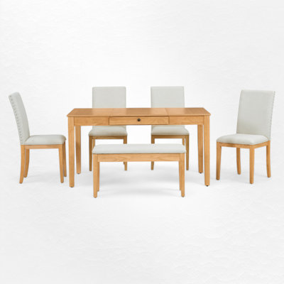 6 - Person Dining Set -  Red Barrel StudioÂ®, B770101110AE4ED28E26AF07B0969F06