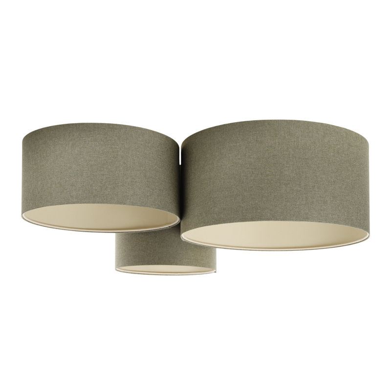 Avaughn Flush Mount, Brown/Black