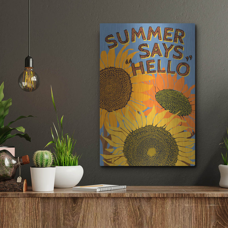 «August Says Hello» par August Licensing par Art Licensing Studio, H 16 po x l 16 po