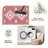 Dusty Pink Double Diamond Rug carpet-easy to clean, machine-washable, soft and comfortable; suitable for door mats, kitchens, living rooms, bedrooms, corridors, and laundry areas. Easy to clean, durable carpet for home decoration.-631566280