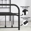Base de lit simple avec tête de lit et pied de lit Kempst, base de lit plateforme classique en métal, sommier avec support à lattes métalliques robustes, aucun sommier requis, silencieux-1970483957-1973685403