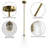 1-Light 6.1" W Dimmable Bell Pendant Light with Glass Shade-67799082