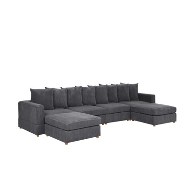 Bensinger 6-Pieces Modular Sectional by Wade Logan