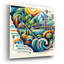 «California Abstract» par Rey Klimt, art mural en verre acrylique-965026418