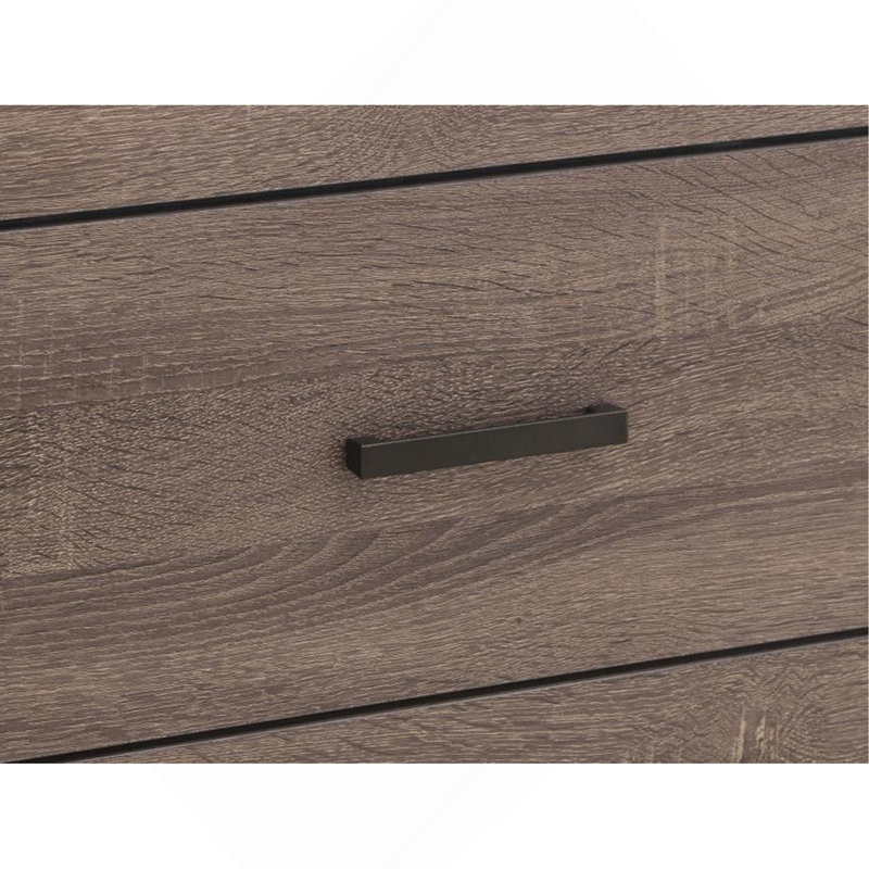 Table de chevet 2 tiroirs en panneau de fibres à densité moyenne