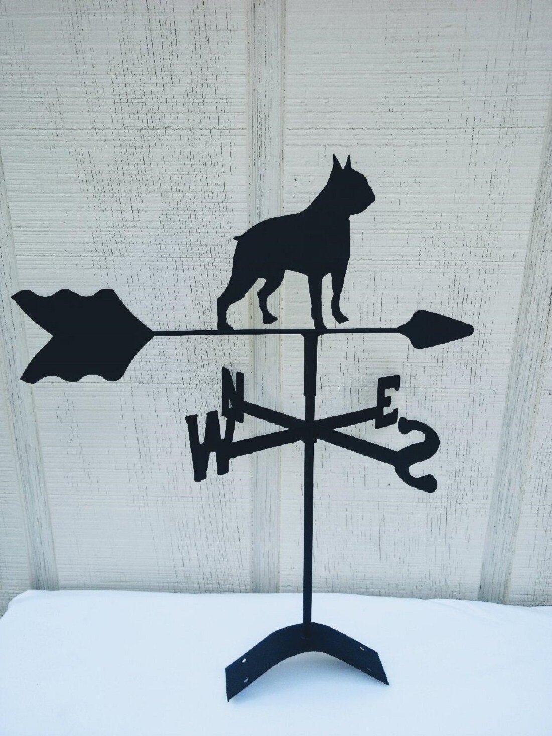 Winston Porter Rossum Roof Mount Boston Terrier Weathervane | Wayfair