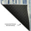Tapis bleu en tweedy lavable à la machine Premium-283843526
