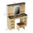 Farmhouse Vanity Desk Makeup Vanity Table Set-1793174803