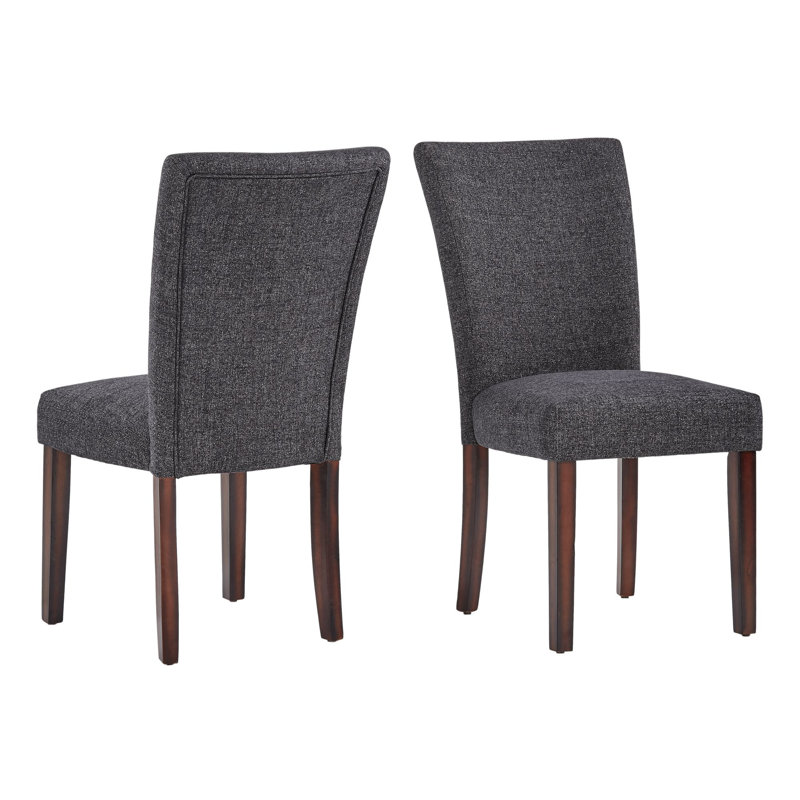 Chaise d'appoint rembourrée Lancaster, Mélange de polyester gris anthracite