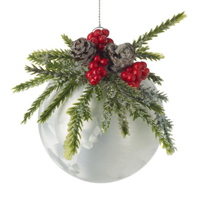 8cm Glass Bauble